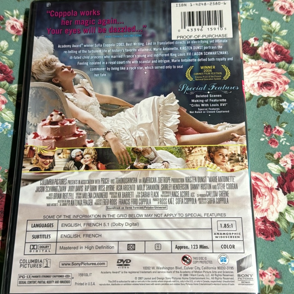 Marie Antoinette & Bridget Jones The Edge of Reason 📀 DVD’s unopened two movies - Picture 5 of 8